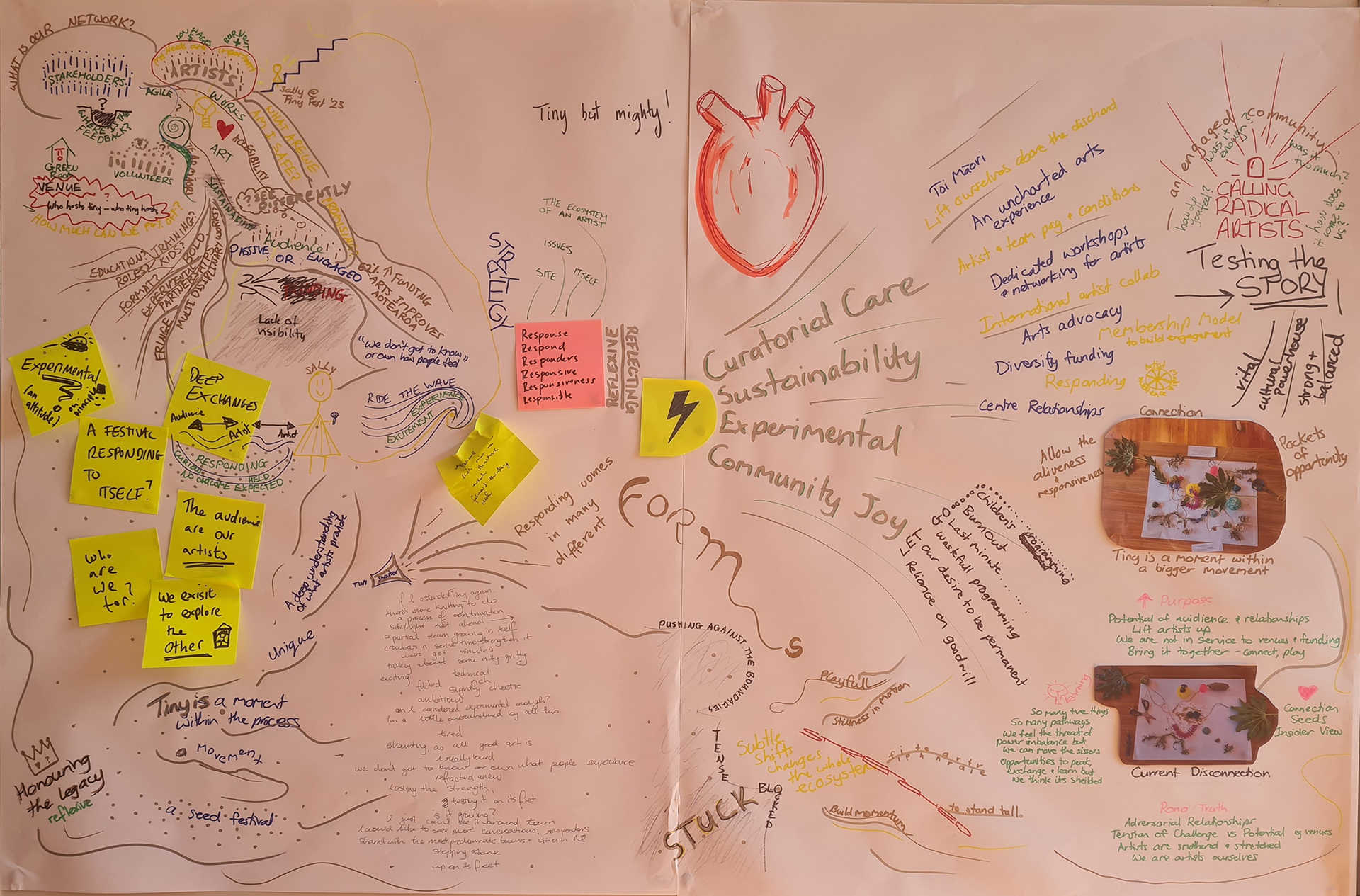 TinyFest Strategy Weekend Summary mindmap